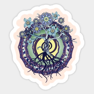 Tree of Knowledge Mandala Sticker